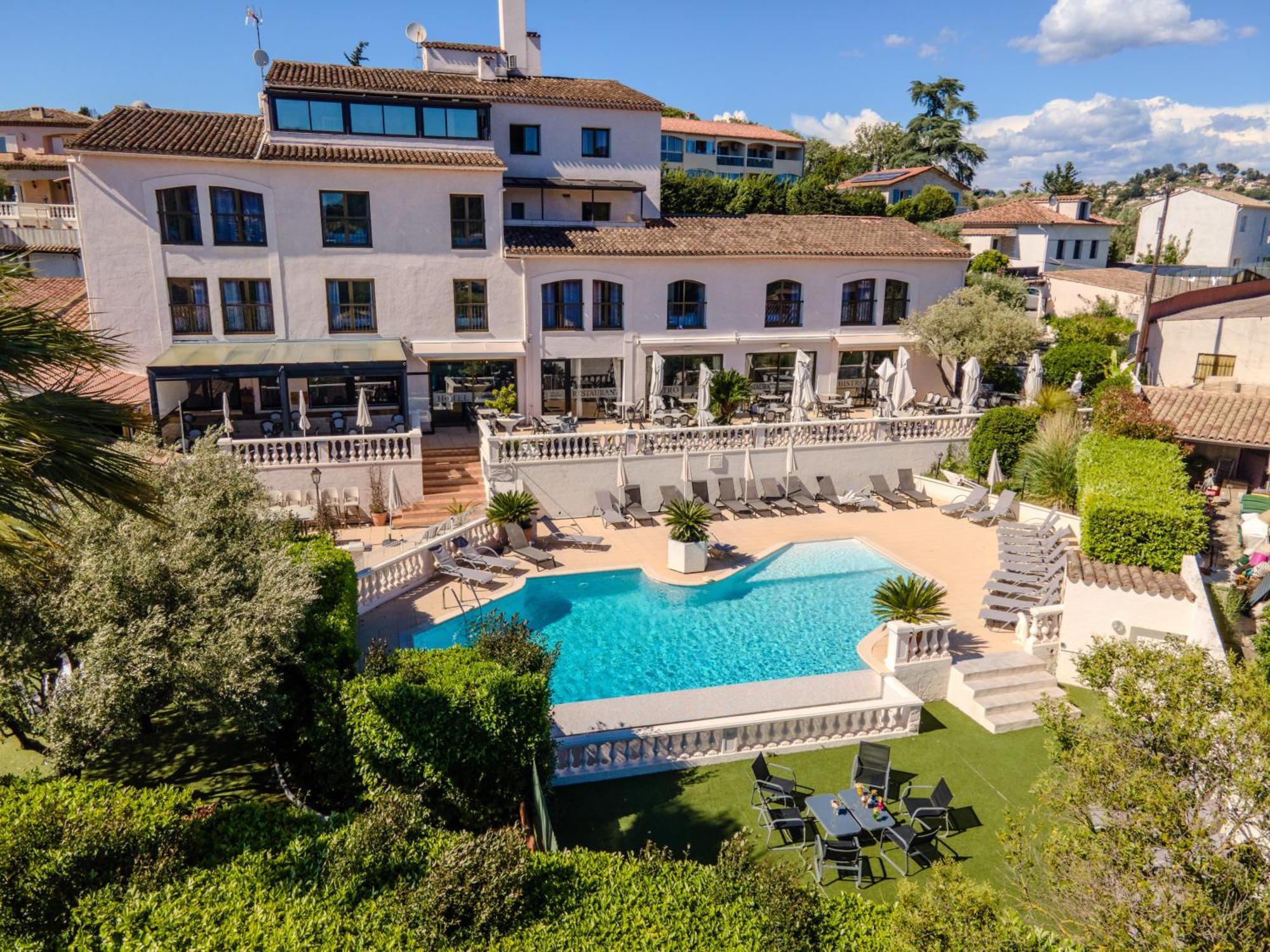 Hotel & Restaurant Perla Riviera Villeneuve-Loubet Exteriör bild